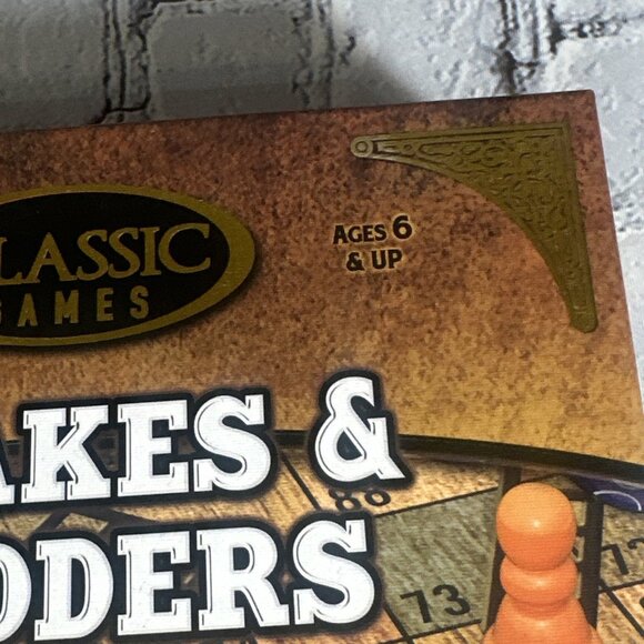 Snakes and Ladders Classic Game Board Multiplayer Family Fun - Picture 4 of 10
